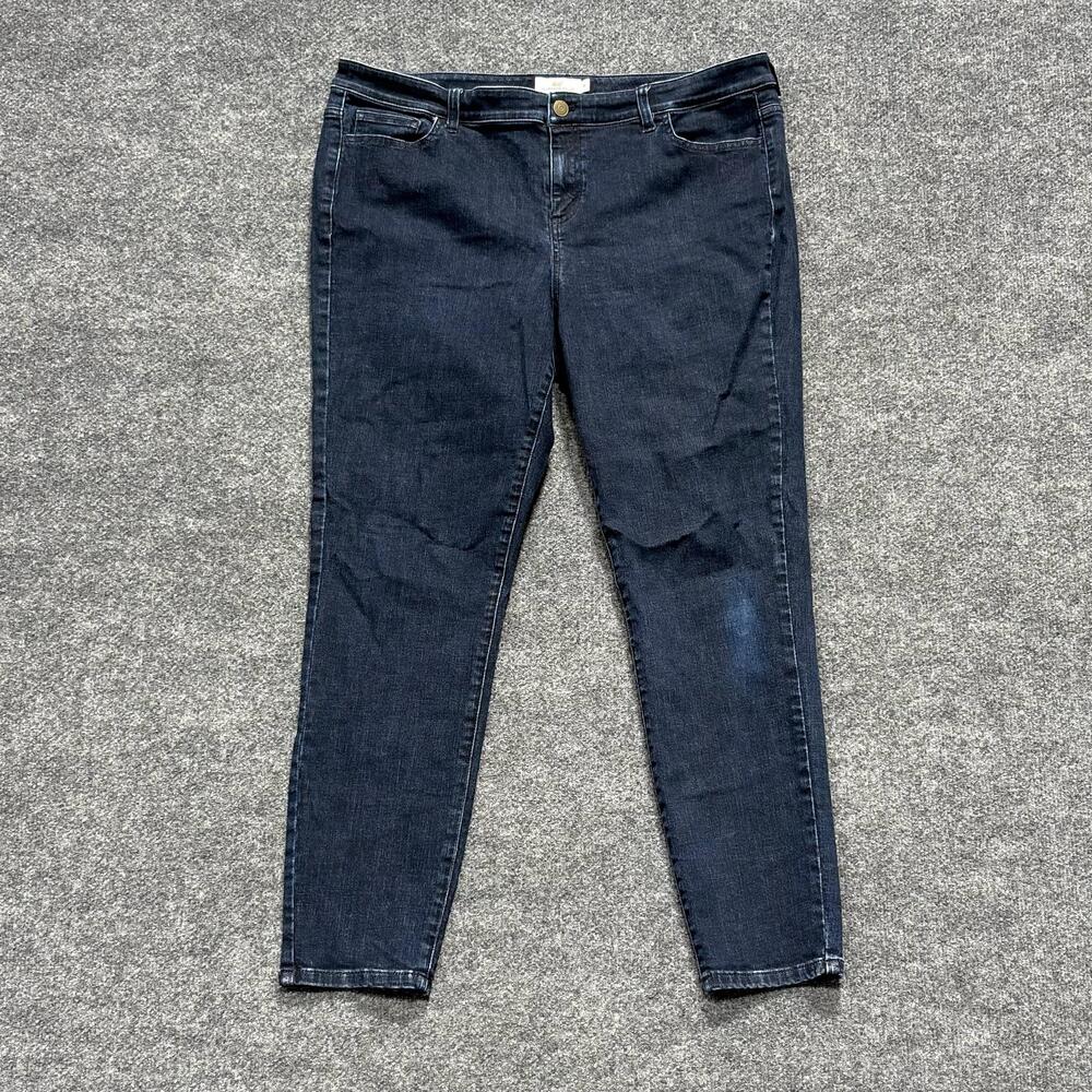 Vineyard Vines Jeans Womens 16 Blue Dark Wash High Rise Skinny Stretch Denim